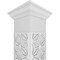 Ekena Millwork Craftsman Classic Square Non-Tapered Hampton Fretwork Column w/ Crown Capital & Crown Base CC1210ENHMPCRCR - alternate 4